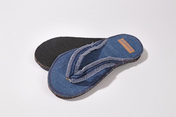 Flip-Flops Blau Breite Naht – Bild 4