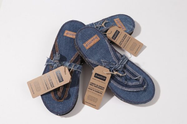 Flip-Flops Blau Breite Naht – Bild 8